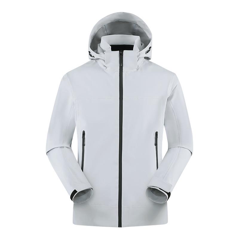 

Мужская водонепроницаемая ветрозащитная куртка-шелл с капюшоном и швами, запаянными термолентой XXXL