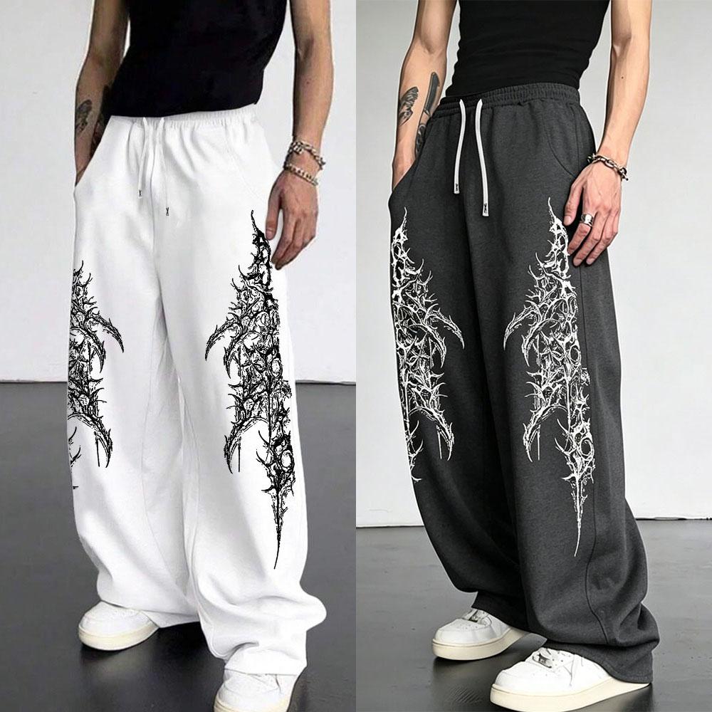 Europäische und Amerikanische Herren Freizeit Sport Gerade Hosen Street Trend Kordelzug Taille Jogginghosen