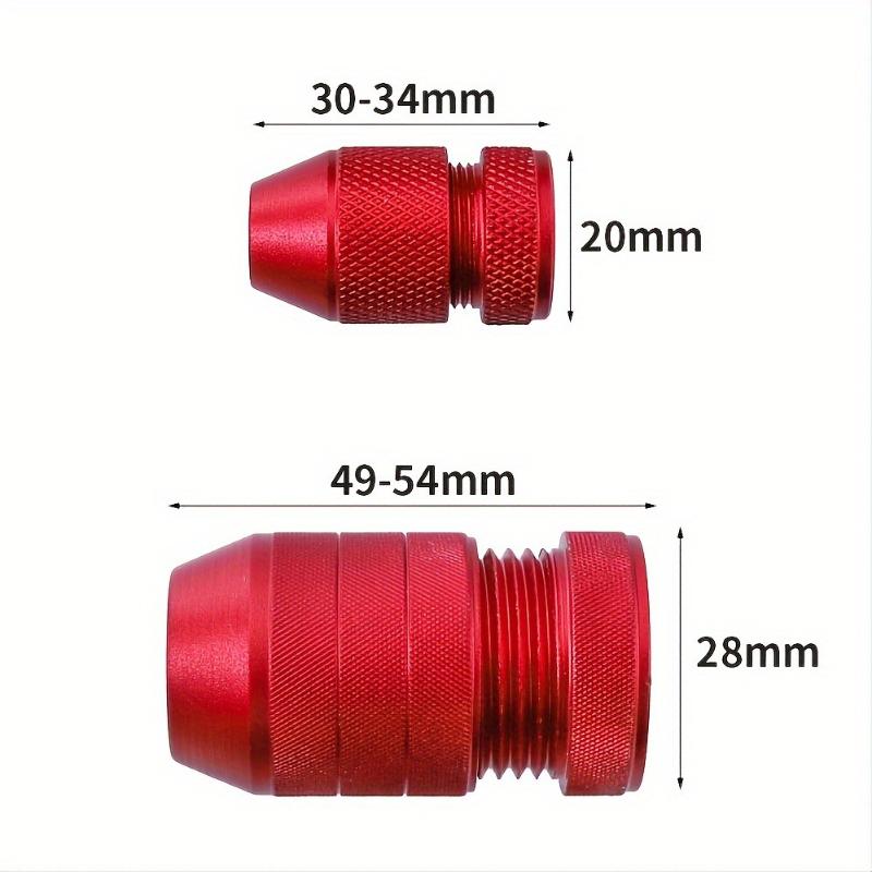 2 Stück/Set Einstellbarer & Langlebiger Präzisions-Aluminium-Bohrer-Tiefenanschlag 2-11mm - Holzbearbeitungszubehör mit Metallfinish
