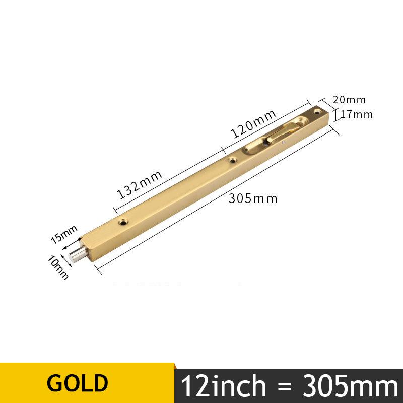 KAK Stainless Steel Hidden Door Bolt Security Guard Door Latch 4/6/8/10 inch Sliding Door Lock Bathroom Bolt Dust Proof Hardware