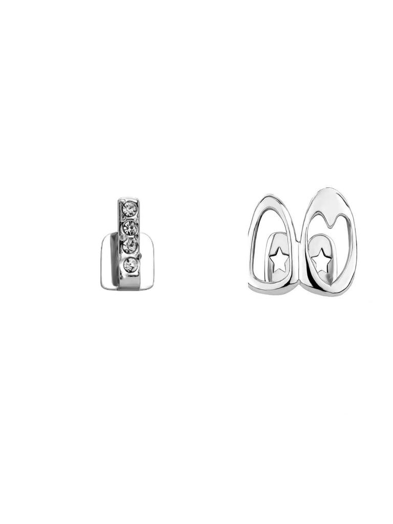 Jinwu Two-Tone Hollow Heart Grillz - Hip Hop Gold Teeth Streetwear Accessory
