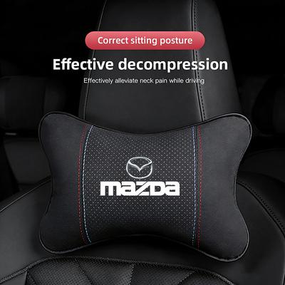 Car Headrest Neck Pillow Car Emblem Lumbar Support For 3 6 2 5 CX5 CX3 Atenza MX5 CX7 Axela CX30 CX90 CX60 CX50 MX30 CX9