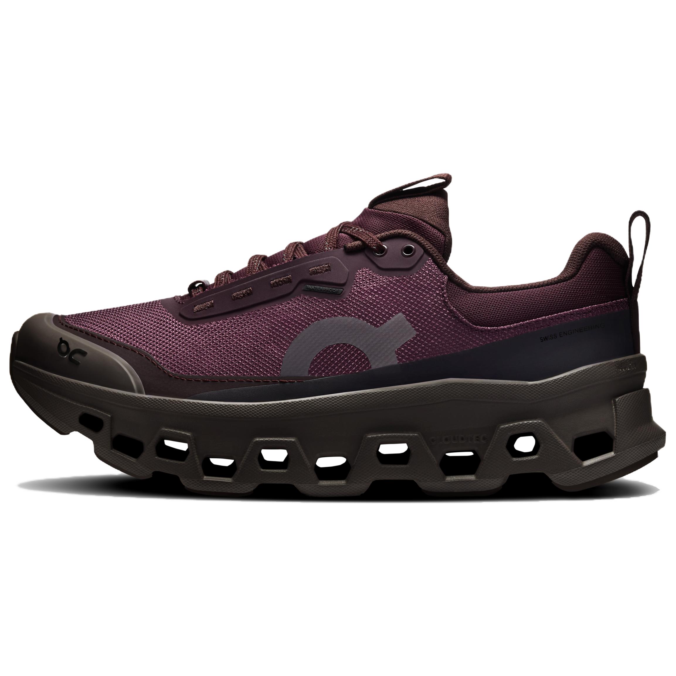 Damen-Sneaker On Running On Cloudmonster 1 Wasserdicht Niedrig geschnitten Laufschuhe Damen Bordeauxrot 38.5 black