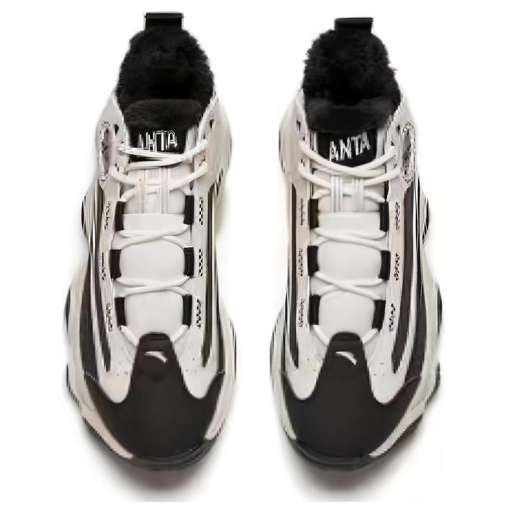 Anta Comfortable Versatile Non-Slip Wear-Resistant Low-Top Dad Shoes Men sneaker White Black Gray 112148090R-3