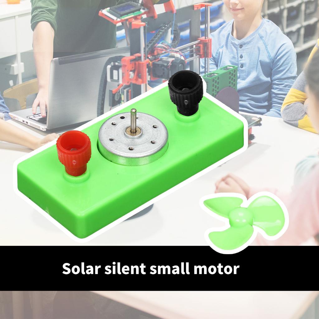 Solar Energy Powered Quiet Motor Electricity Experiment Motor Fan for Science Education and Teaching Demonstration