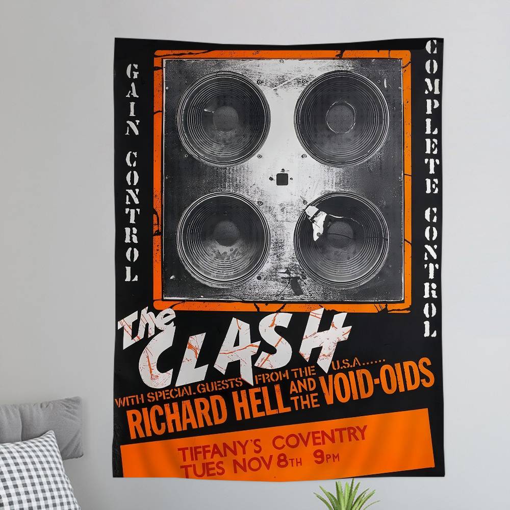 CClash TThe Band Cartoon Tapestry Bohemian Wall Tapestries Mandala Wall Hanging Sheets