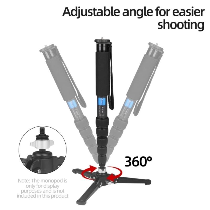 Univerzální základna pro monopod se šroubem 3/8 palce Protiskluzová podložka Vysoká nosnost 3 kg Kompatibilita pro fotografické příslušenství