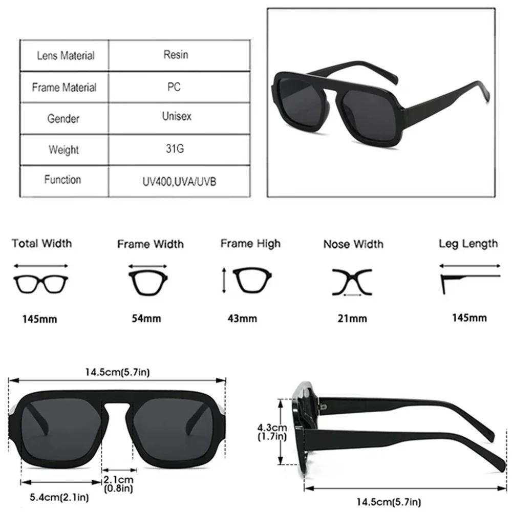 Retro Square Sunglasses Women Fashion Brand Design Gradient Shades UV400 Men Punk Sun Glasses