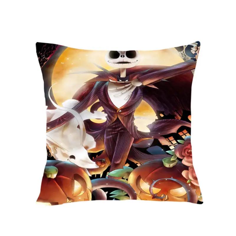 Home Decor Ghost Bridal Print Cushion Cover Halloween Pillowcase Car Chair Pillowcase Sofa Pillowcase 45x45cm Funda De Almohada