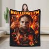 Halloween Michaels Myersed Warm Soft Blanket  Decorative Plush Throw Blanket Print Couch Chair Flannel Bedspread Sofa Bed Cover