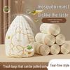 Thickened Kitchen Garbage Bags with Cute Rabbit Design, Large Size, Hand-Tear, Pull-Out, Auto Closure, Mosquito Repellent, and Hand-Carry Drawstring