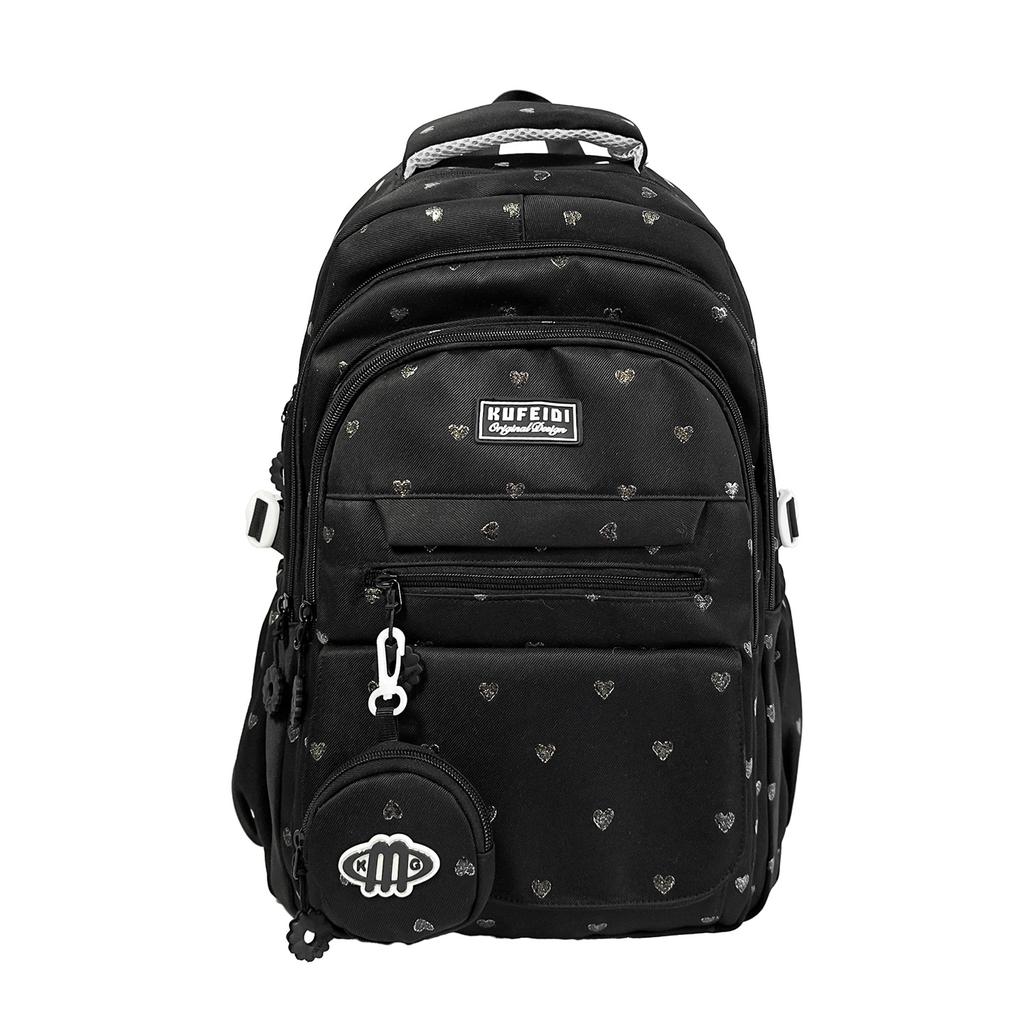 Schoolbag1011 new ins style love printing backpack large capacity student bag Japanese girl heart light backpack