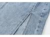 Damen High Waist Petite Seitenschlitz Denim Midi Rock - Schlankmachender A-Linien Bleistiftrock Trend, Sommer 2021