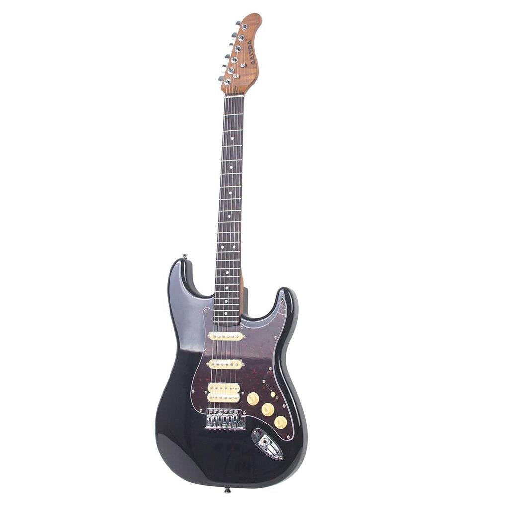 Entry-Level Rock Electric Guitar with Solid Wood & Carbonized Neck