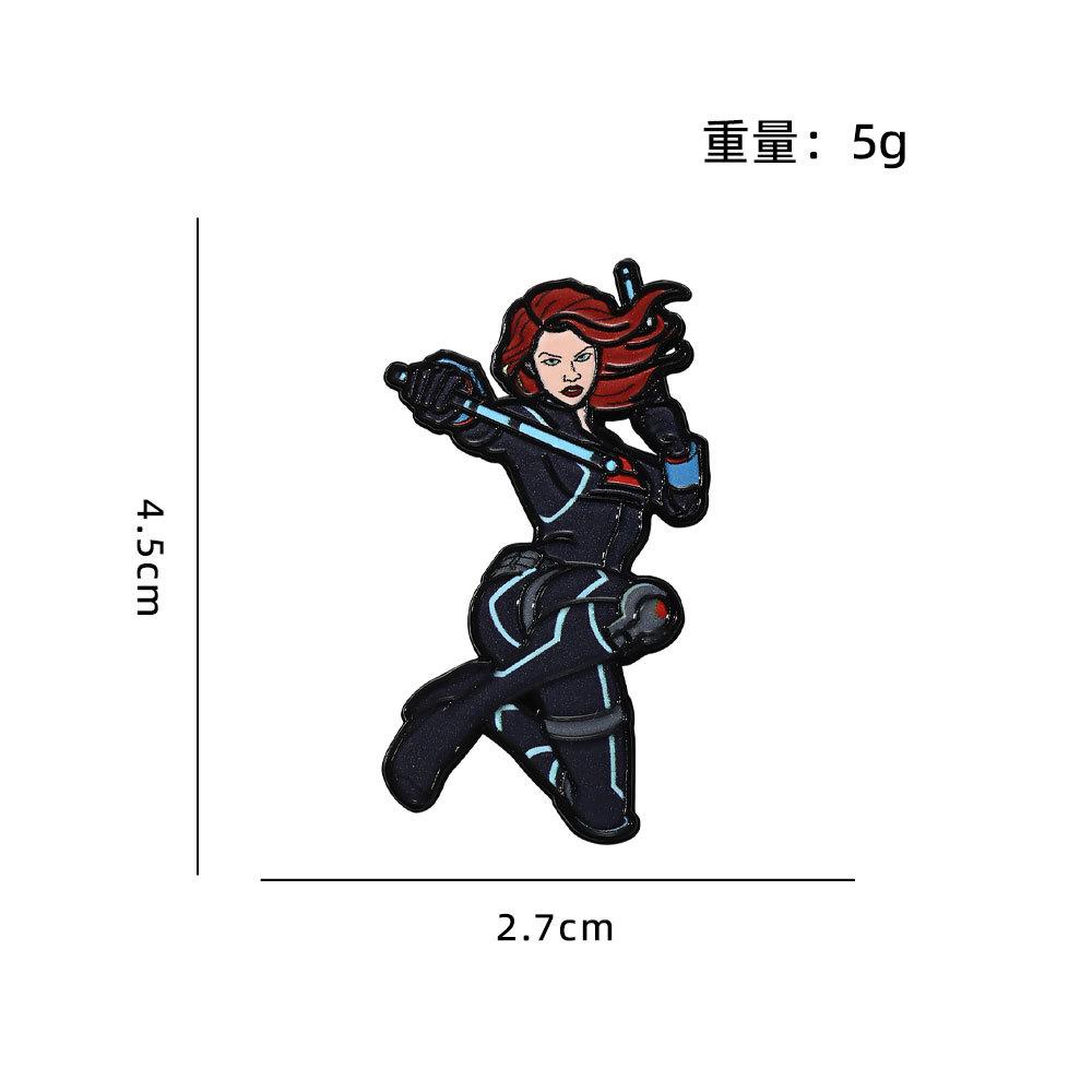 Superhero Anime Cartoon Brooch Pin Avengers Movie Merchandise Backpack Decoration