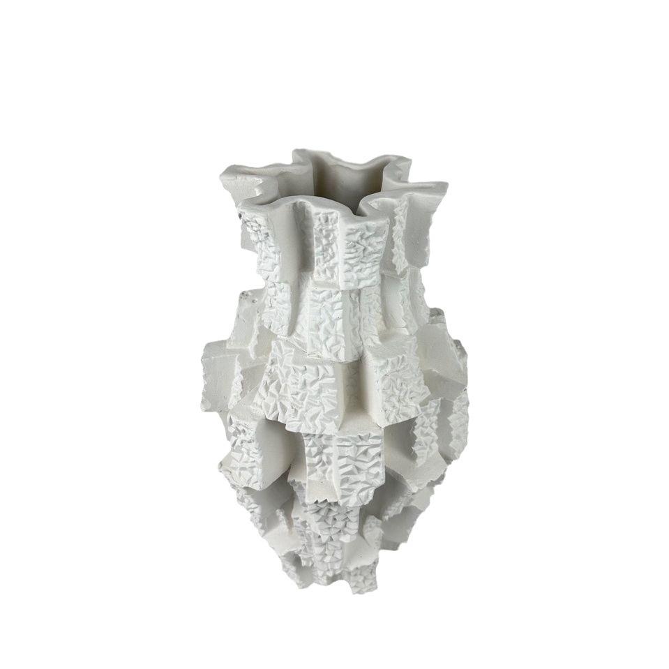 Ceramic Vase Irregular Splicing of Geometric Blocks Flower Vase Flower Arrangement Ceramic Handicrafts Home Decoration