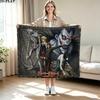 Anime DEATH NOTE Print Flannel Blanket High Quality Warm Comfortable Cover for All Seasons Perfect for Gifts Home Decor