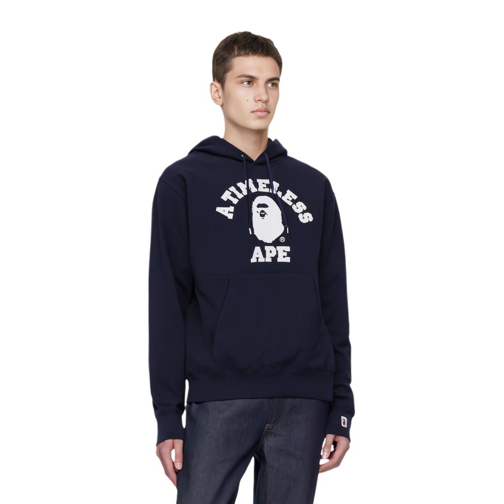 Bape Relaxed Classic College Pullover Hoodie 1I73-114-903