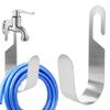 Wall Mount Water Pipe Reel Storage Rack Portable Heavy Duty Tap Watering Hose Organizer Stainless Steel