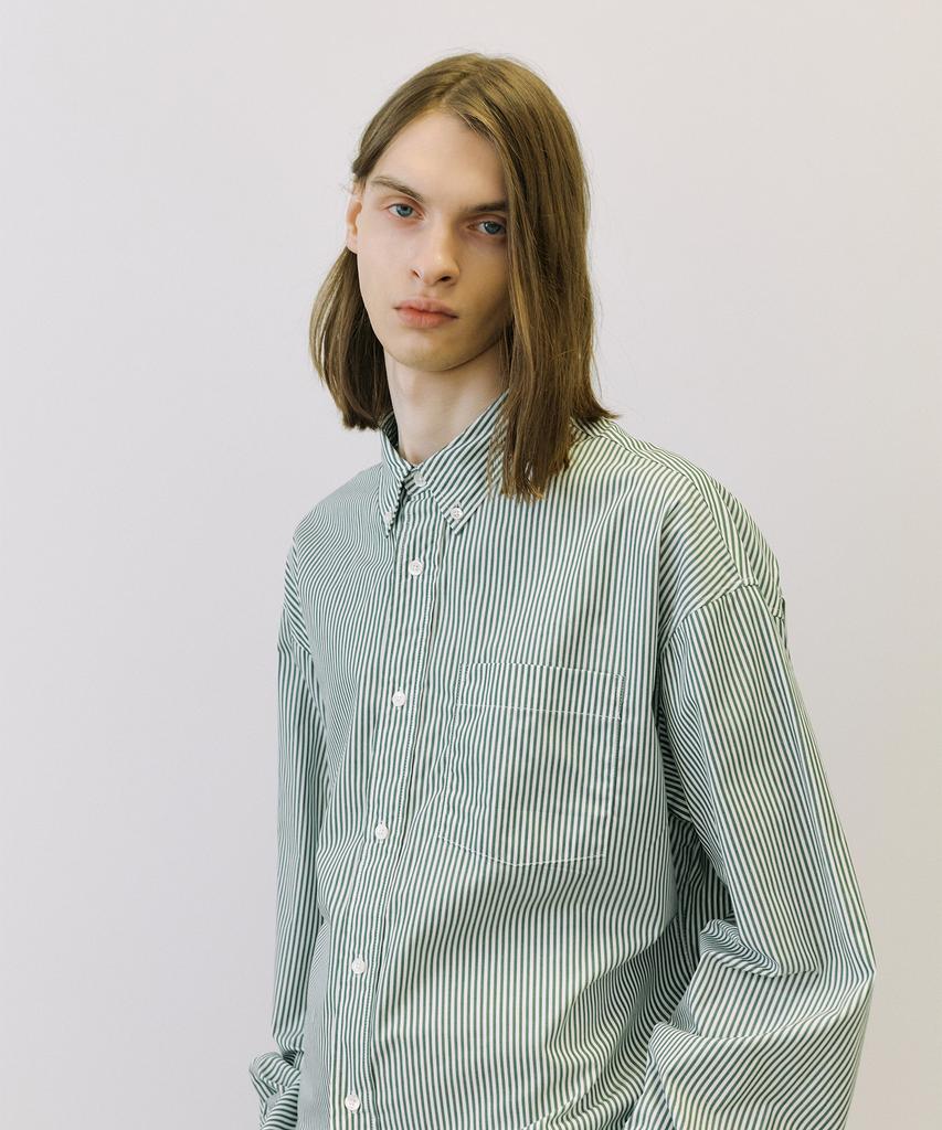 ENDOOR Piano Over Shirt (Green Stripe)