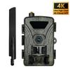 4G Trail Camera 4K Hunting Camera with SIM Card 60MP Photos Fast Trigger Wildlife Camera Infrared Camera Night Vision