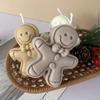 Weihnachtsdekoration Lebkuchenmann Silikonform Neue Lebkuchenkerzenherstellung Lieferungen Form Festival Geschenke