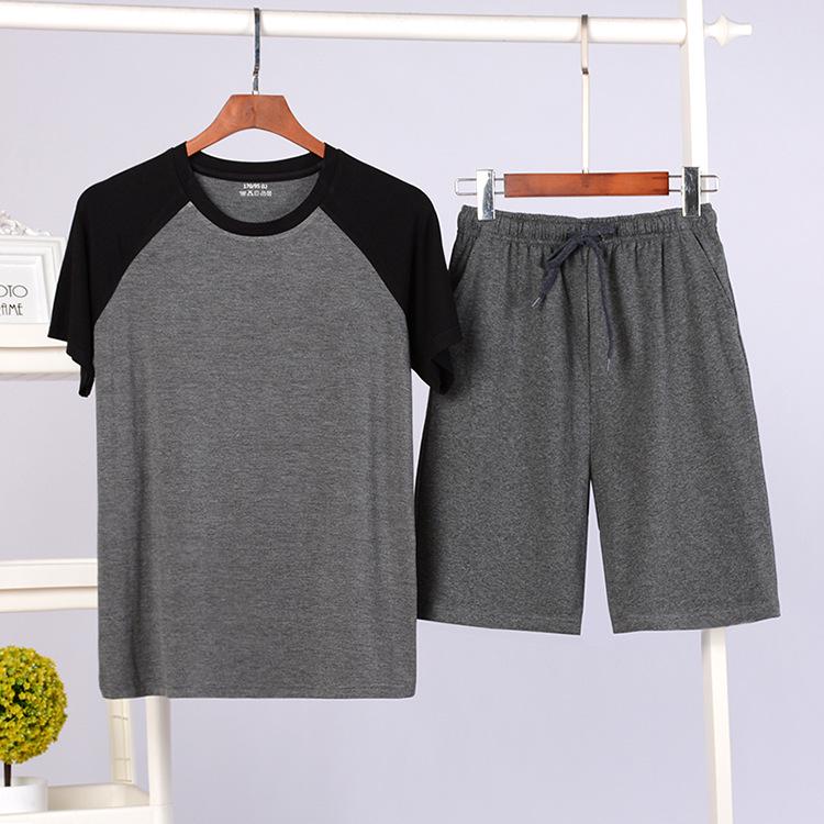 Men's Modal Pajamas Summer Sleepwear Set