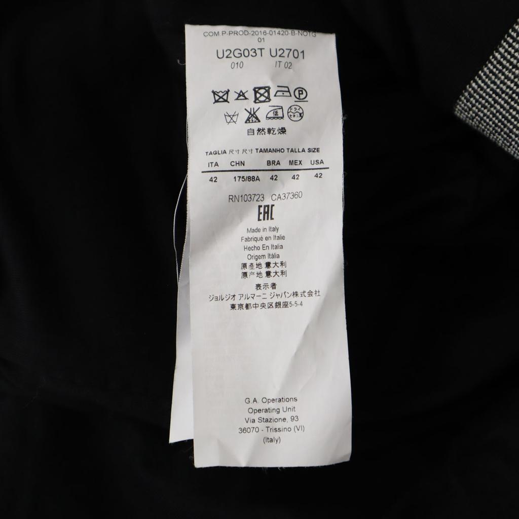 Emporio Armani Made In Italy Tailored Jacket 42 Gray Women Used