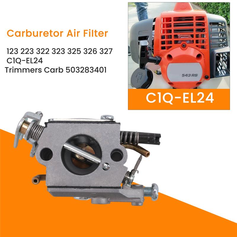 Carburetor Air FiIter for Husqvarna 123 223 322 323 325 326 327 Zama C1Q-EL24 Trimmers Carb 503283401—L48A