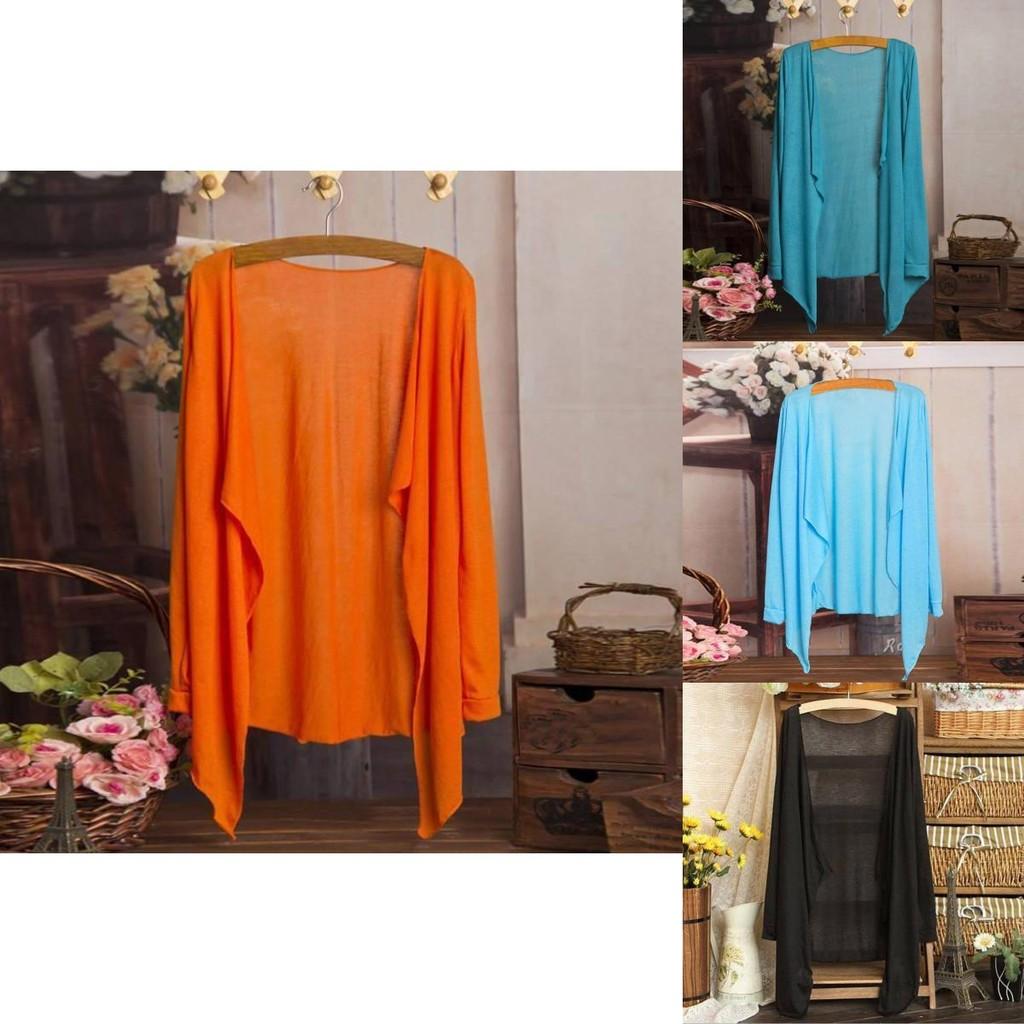 Elegante Camicia Coreana a Maniche Lunghe Protezione Solare Cardigan Leggero e Traspirante per Donna