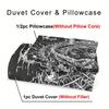 Gothic Skull Bedding Set: 1 Duvet Cover + 2 Pillow Cases) - Includes 1 Duvet Cover And 2 Pillow Cases