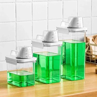 1100/1800/2300Ml Tekrar Kullanılabilir Çamaşır Deterjanı Dağıtıcısı, Tahıl ve Çeşitli Tahıl Depolama Tankı için Kapalı Depolama Kabı