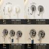 Modern Minimalist Plastic Suction Cup Hook For Kitchen Bathroom Wall Mounting Strong Hold