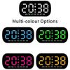 Digitaler Wecker USB-betrieben Temperatur Datum Wochentag Doppelwecker Nachtmodus Schlummerfunktion 5 Helligkeitsstufen 12/24H LED-Uhr