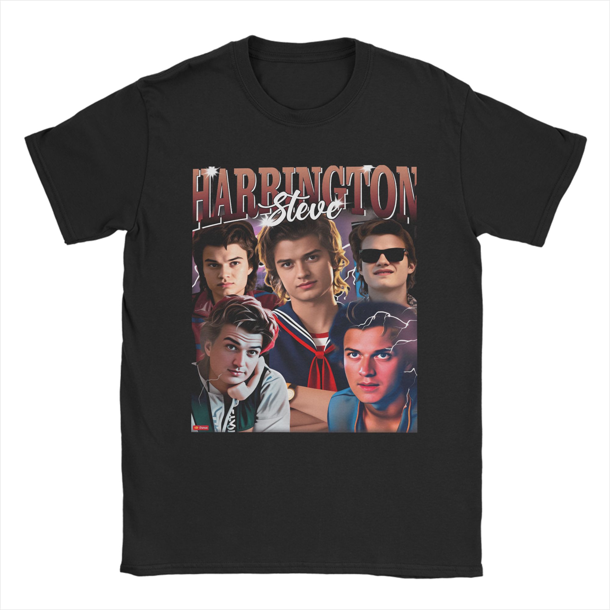 Steve Harrington T-Shirt Summer  Cotton T-Shirts For Mens Novelty Print Tshirt Short Sleeve Streetwear Top Tees - Men s Summe... S разноцветный