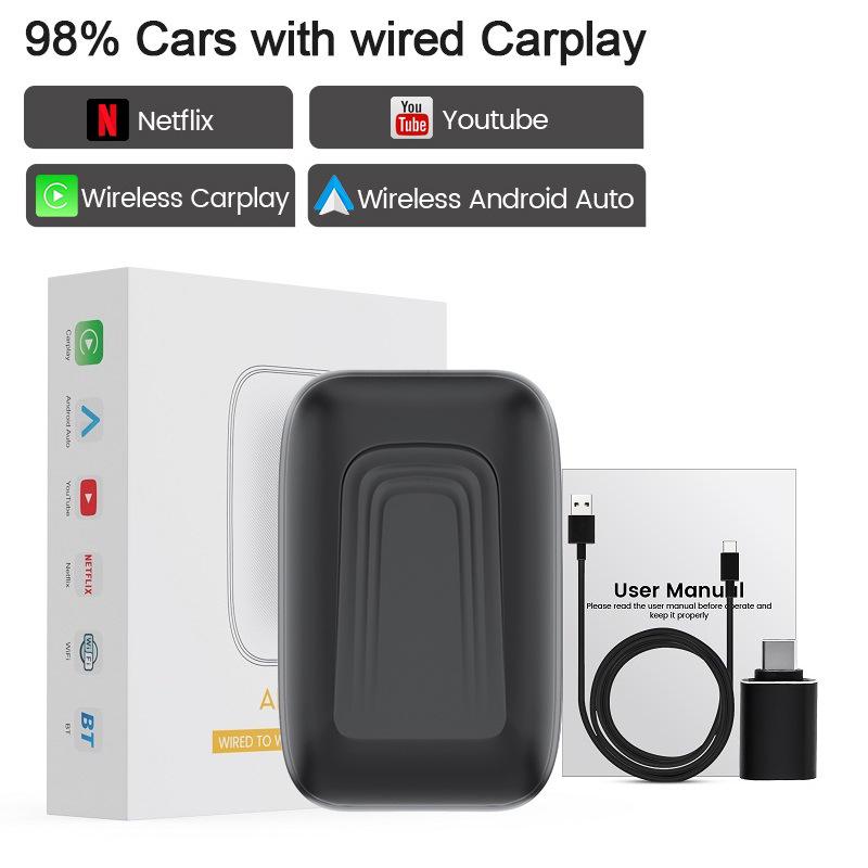 Universal Wireless CarPlay and Auto Adapter for Original Wired Car Systems