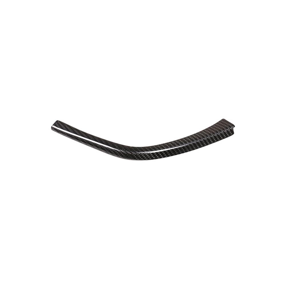 Real Carbon Fiber Car Gear Shift Panel Side L Shape Strips Trim Interior For BMW