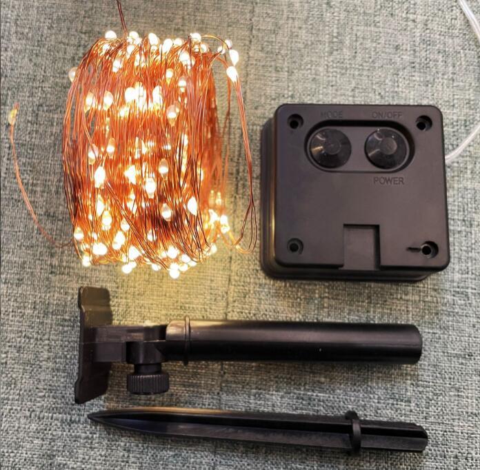 LED Solar Copper Wire Fairy Lights for Outdoor Courtyard Decoration