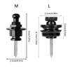 Set of 2 Guitars Strap Safe Locks Elegant Buttons Guitar Accessory Set Metal Strap Locks Electric Guitar Part for Repair