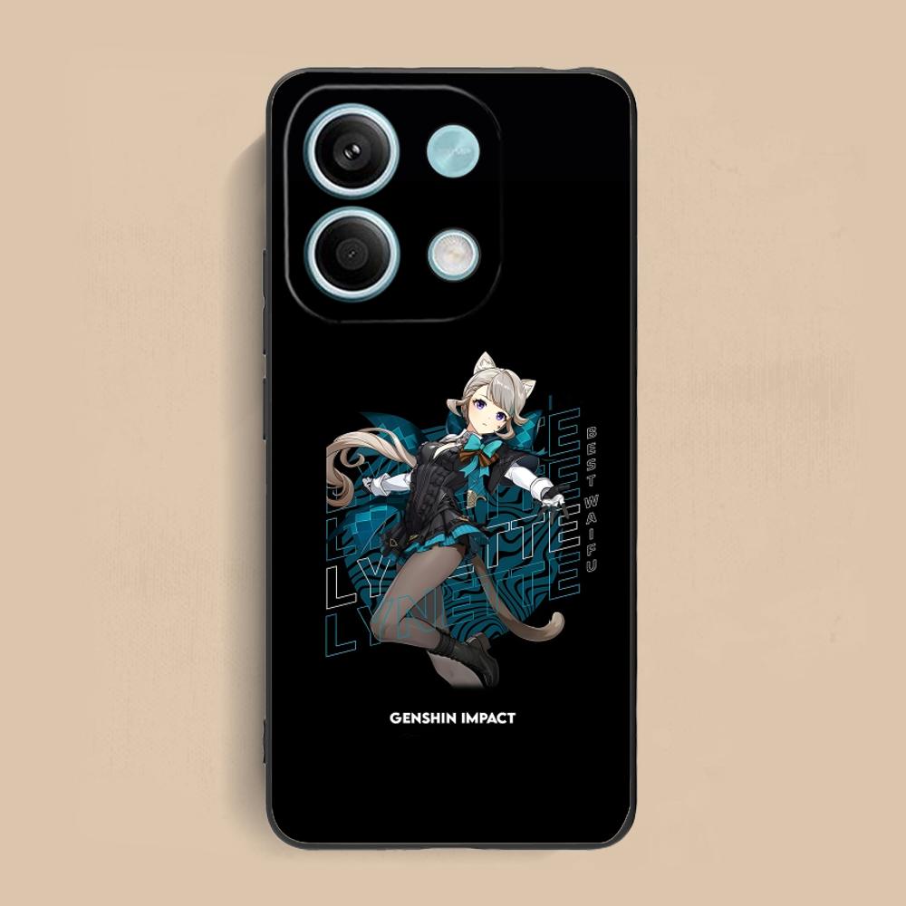 Game GI Lynette Matte TPU Mobile Phone Case for Xiaomi Redmi 15 14 13 12 A5 3 2 1 C Plus 4G 5G Colorful Printing Cover