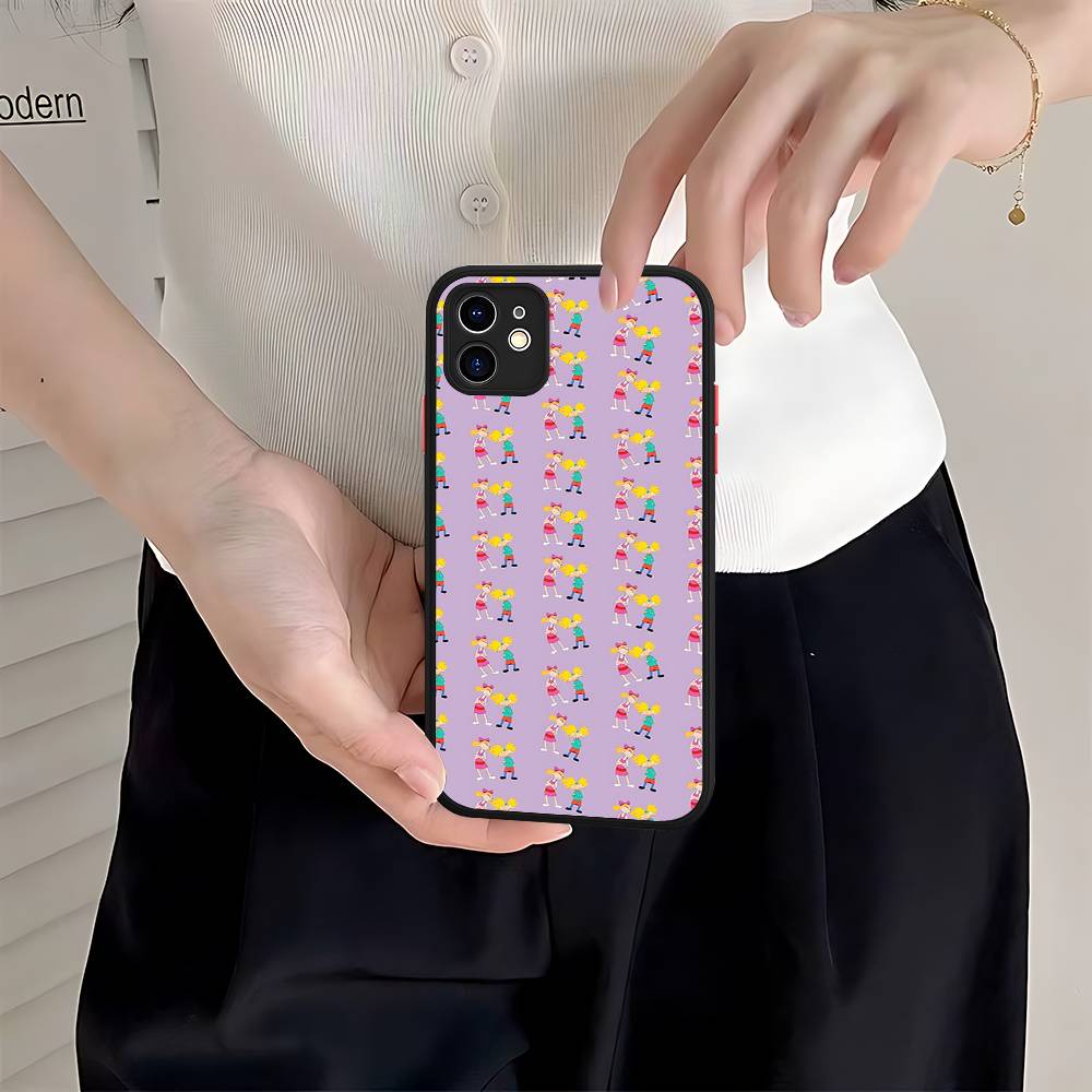 H-Hey A-Arnold Helga Bonito Phone Cases For IPhone 16 15 14 Plus 13 12 11 Pro Max Matte Oft Bumper Phone Cover