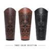 Middle Ages Wristband Perfect for Costume Parties Gatherings Cosplay Embossed Gauntlet Bracer Gauntlet Brown Wristband