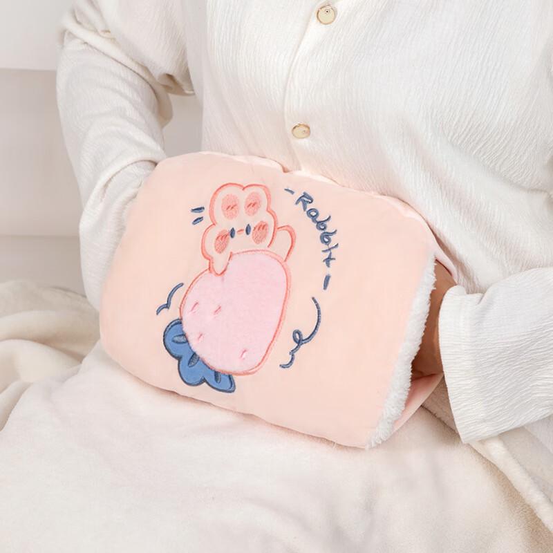 

Cute Cartoon Rechargeable Hot Water Bottle with Removable Plush Cover