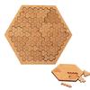 Wooden Fractal Tray Jigsaw Puzzle with Frame Reverse Thinking Impossible Difficult Puzzle Challenge Game Kids Adults Educational Irregular Puzzle Toy