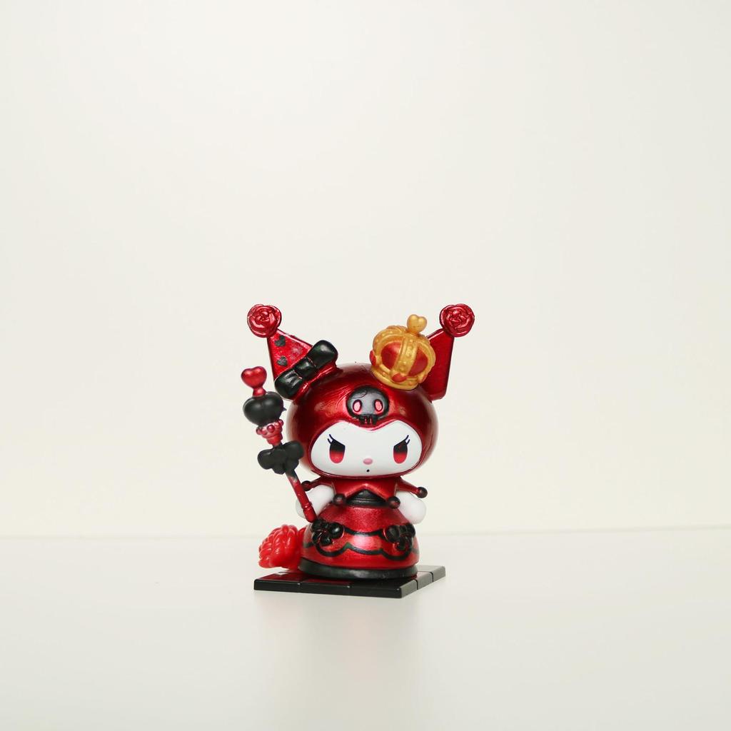 Kuromi & My Melody Hand-painted Poker Dolls: Trendy Heart Ornaments & Children's Gifts