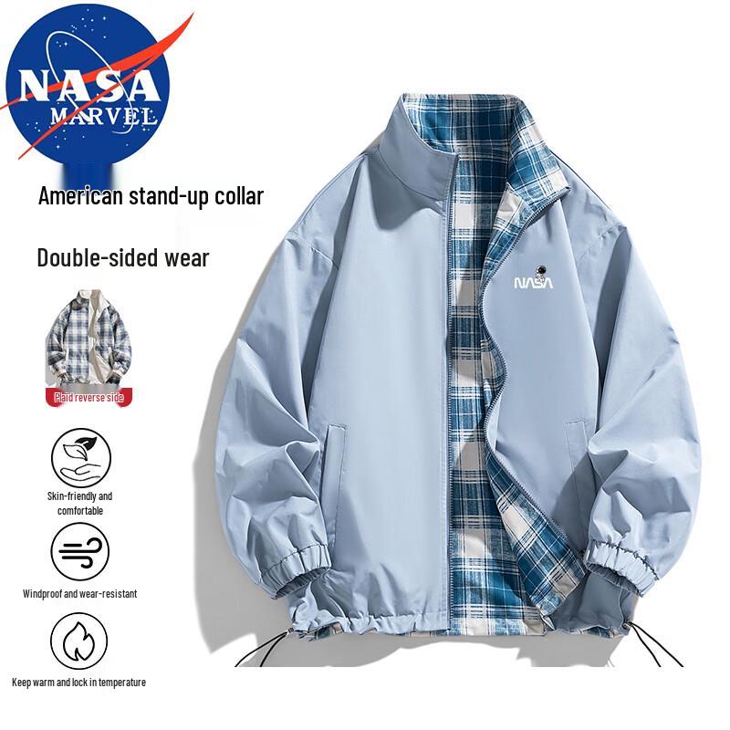 

NASA MARVEL Men s Reversible Stand Collar Jacket XL