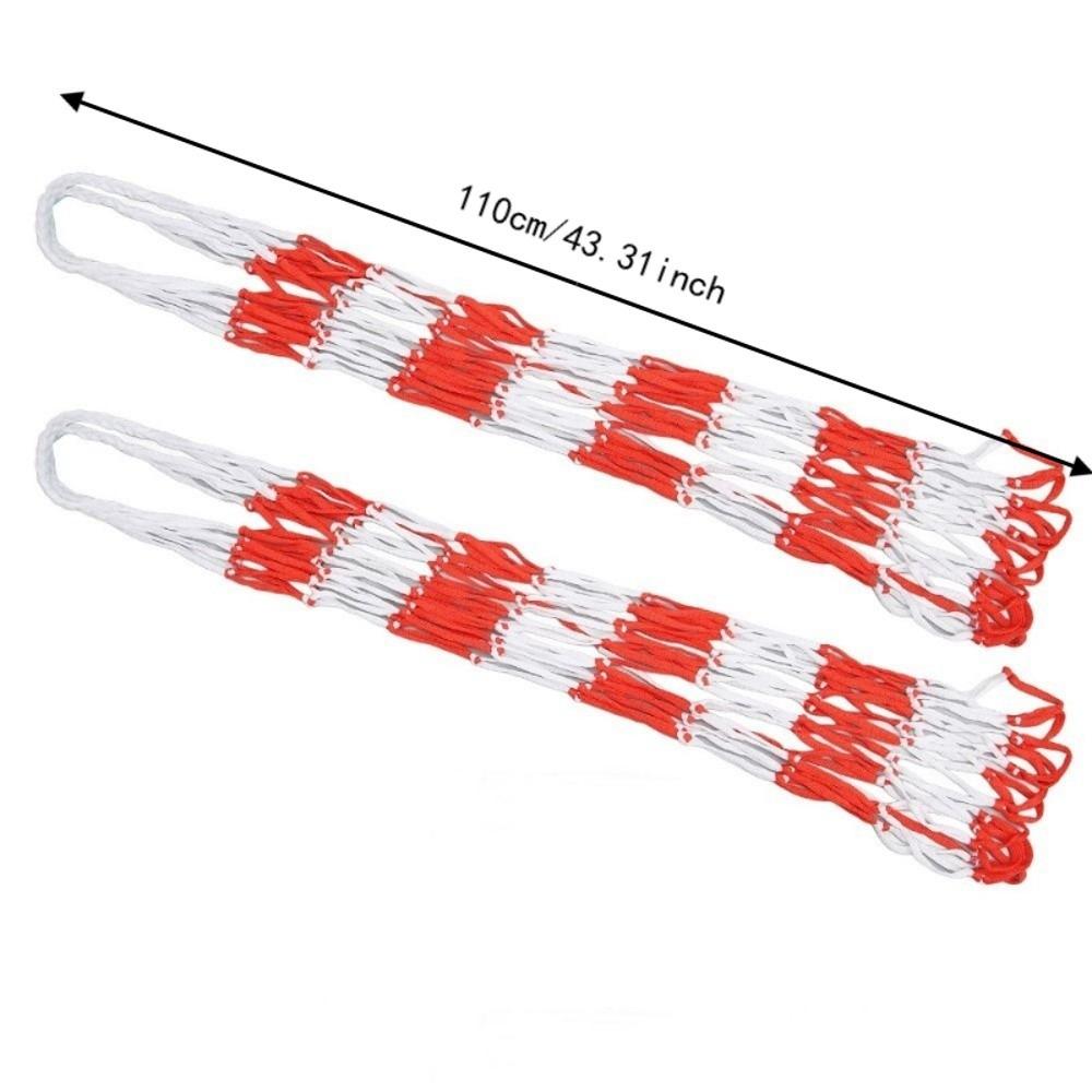 2pcs Mesh Weave Structure Ball Storage Net Nylon Material Basketball Carry Net Team Sports Training