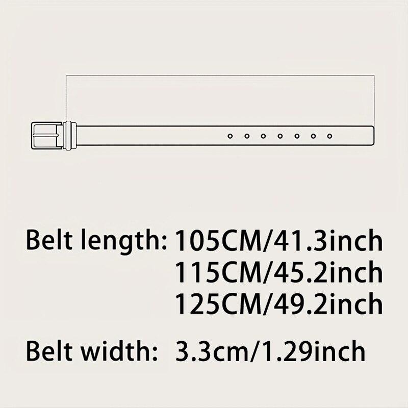 Men'S Suede Belt Retro Trend Alloy Buckle Men'S Belt Large Size Genuine High-End Belt  New, Gift For Boyfriend And Dad