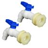 Ideamall Faucet Kit for Rainwater Tank, Lorry Tank, Nipple, Polyester Faucet, Valve (2)