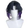 Demon Slayer Shinobu Kocho Cosplay Wig, Black-Purple Gradient High-Temperature Fiber Hairpiece